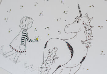 Unicorn Illustration Print, 3 of 3
