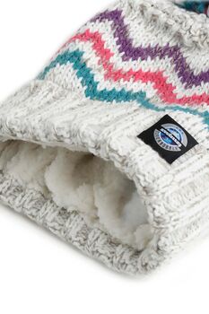 Winter Glacier Design Reflective Super Bobble Hat, 5 of 5