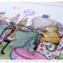 Personalised Girls Enchanted Tea Party Birthday Picture, thumbnail 4 of 10