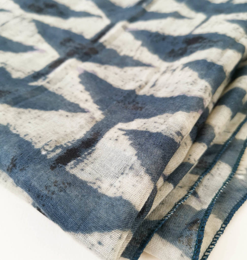Personalised Geometric Print Scarf Gift By Hearth & Heritage ...