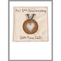 Personalised Bronze Medal 8th Or 19th Anniversary Card, thumbnail 7 of 12