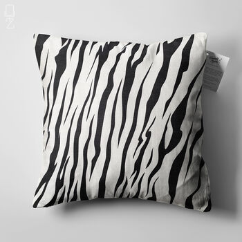 Black And White Cushion Cover With Zebra Pattern, 5 of 7