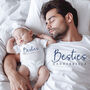 Bestie Matching Baby Or T Shirt Set, thumbnail 2 of 3