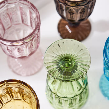 Set Of Six Roselle Coloured Wine Glasses, 3 of 5
