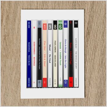 Personalised 40th Birthday Card 1986 Music, 4 of 7