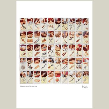 'Tools And How To Use Them' Retro Cigarette Card Print, 2 of 2