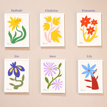 Personalised Birth Flower Birthday Print, 6 of 6