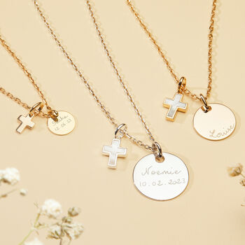 Personalised Mini Cross Necklace, 7 of 8