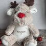 Personalised Plush Christmas Reindeer, thumbnail 2 of 2