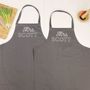 Mr And Mrs Personalised Apron Set Retro Style, thumbnail 1 of 10