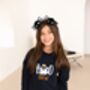 Boo Crew Halloween Embroidered Jumper Sweatshirt, thumbnail 2 of 6