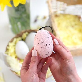 Speckled Ceramic Pastel Easter Eggs, 2 of 7
