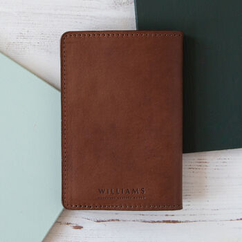 Personalised Leather Passport Case, 7 of 8