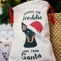 Dog Christmas Present Sack Personalised Large, thumbnail 12 of 12