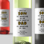 Personalised Wine Label 'Amazing Dad', thumbnail 1 of 2