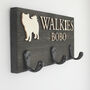 Personalised Walkie's Dog Name And Breed Dog Hook Sign, thumbnail 5 of 11