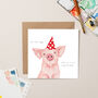 This Little Piggy Birthday Card, thumbnail 1 of 2