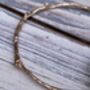 Solid Gold Stackable Rose Twig Bangle, thumbnail 9 of 12