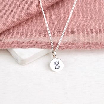 Personalised Sterling Silver Initial Necklace, 3 of 6