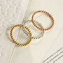 Bobble Ring In Silver, 18k Rose Gold Or Gold Plated, thumbnail 1 of 8