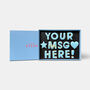 Personalised Custom Cookie Message Box Blue 14, thumbnail 2 of 7