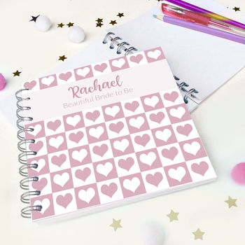 Bride To Be Notebook White And Pink Hearts, 2 of 2