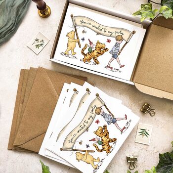 Winnie Ready To Write Banner Invitations And Envelopes, 4 of 9