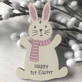 Personalised 1st Easter Bunny Decoration, 5 of 9