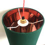 Bottle Green Drum Lampshade, thumbnail 6 of 9