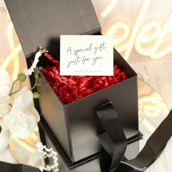 Merry Christmas Message Stemless Glass With Chocolate Tree And Decoration Gift Boxed Set, 2 of 7