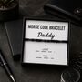 Morse Code Bracelet For Daddy, thumbnail 2 of 7
