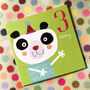 Panda 3rd Birthday Card, thumbnail 5 of 5