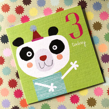 Panda 3rd Birthday Card, 5 of 5