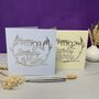 Personalised 80th Silver Papercut Birthday Card, thumbnail 11 of 11