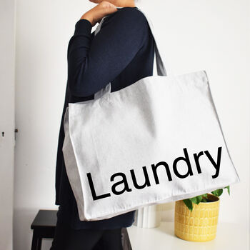 Simple Text Bag To Carry Laundry, 3 of 4