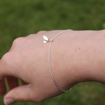 Duo Leaf Bracelet In Sterling Silver, 2 of 8