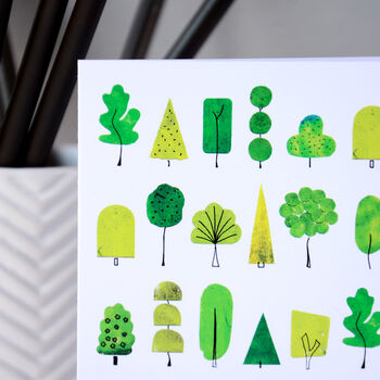 Nature Trees Birthday Card, 2 of 12