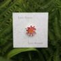 Water Lily Pink Flower Brooch, thumbnail 2 of 3