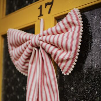 Decorative Hanging Fabric Door Bow, 5 of 9
