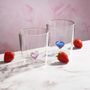 Drinking Glass With Mini 3D Heart, thumbnail 1 of 6