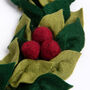 Christmas Berry Wreath Felt Craft Kit, thumbnail 5 of 5