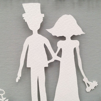 First Paper Anniversary Print Or Papercut In Mount, 9 of 10