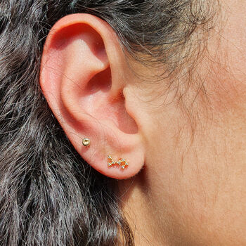 Scorpio Star Sign Constellation Astrology Tiny Earrings, 2 of 4