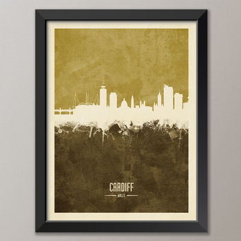 Cardiff Skyline Print And Box Canvas, 6 of 6