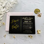 Save The Date Black And Gold Wedding Invites, thumbnail 6 of 6