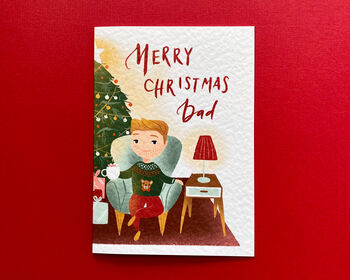 Christmas Greetings Card For Dad, 2 of 6