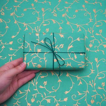 Floral Lokta Gift Wrap, 2 of 8