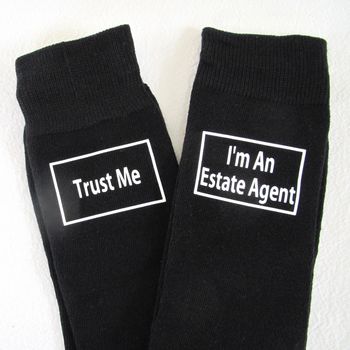 'Trust Me I'm An Estate Agent' Socks, 4 of 5