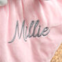 Personalised Pink Elephant Baby Comforter, thumbnail 5 of 7
