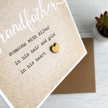 Grandfather… Gold In His Heart, Card, 2 of 3